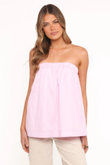 Cadhla Strapless Top - Pink