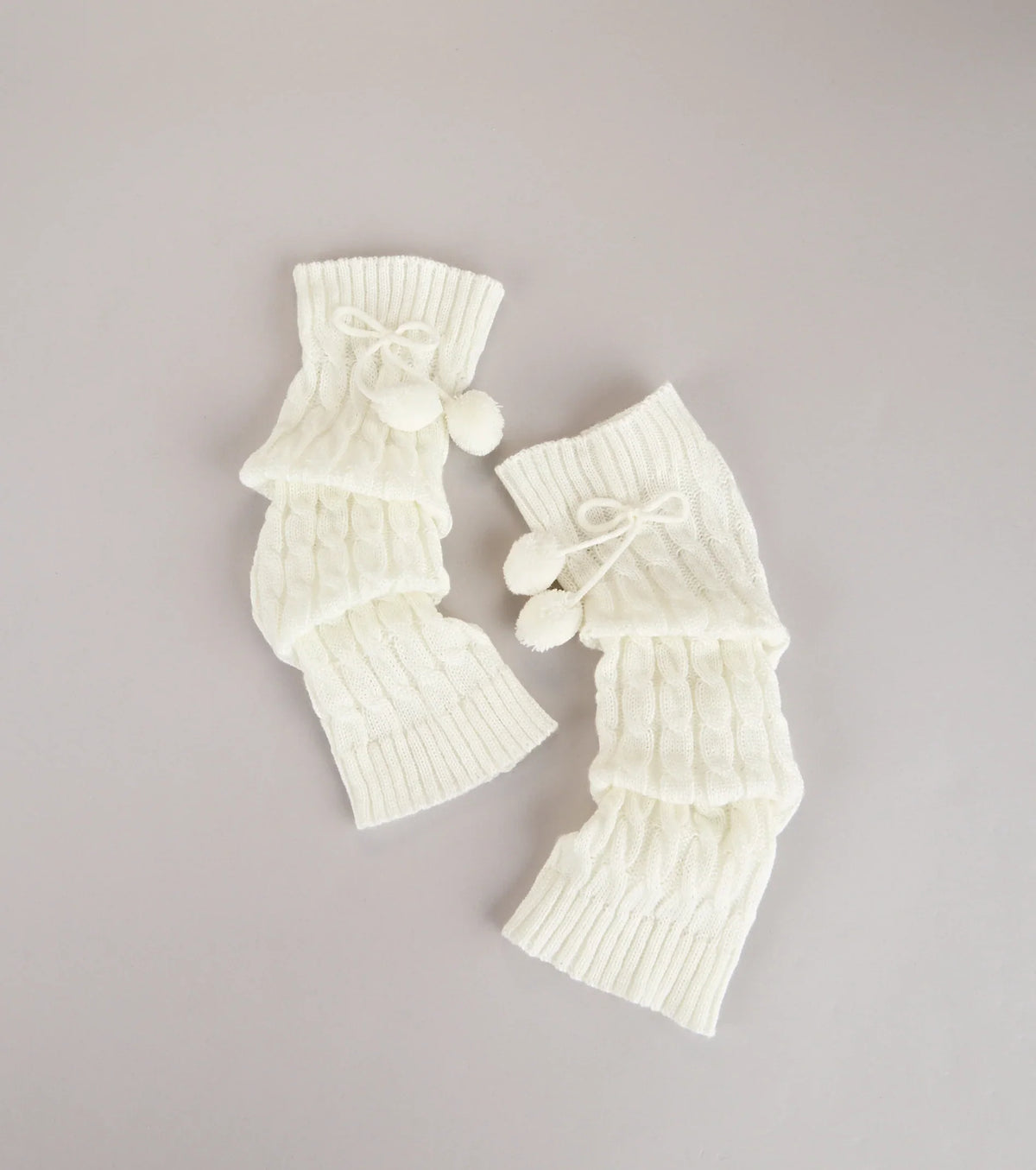 Cute and Cozy Pom Leg Warmers