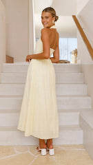 Caden Maxi Dress - Lemon