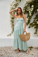 Calm And Collected Maxi Dress Sage