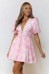 Buttercup Whispers Mini Dress Pink